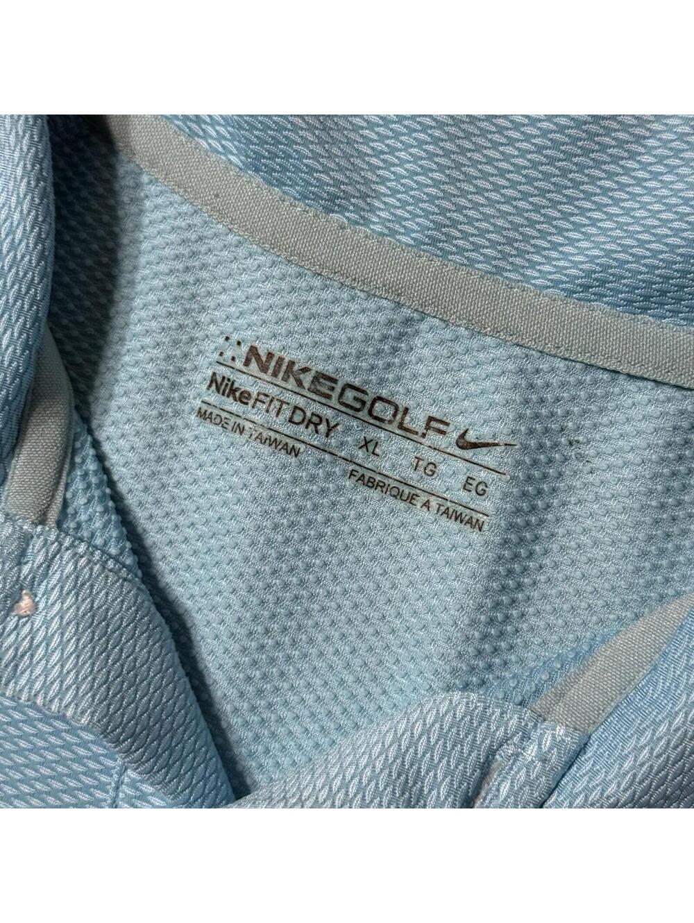 Nike Golf Fit-Dry Indianapolis Speedway Textured Blue Shirt 256488 490‎ Men’s XL - Picture 5 of 9